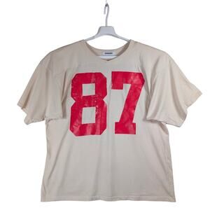 Revolve Daydreamer 87 Oversized Jersey Dirty White Women’s Size Medium M USED